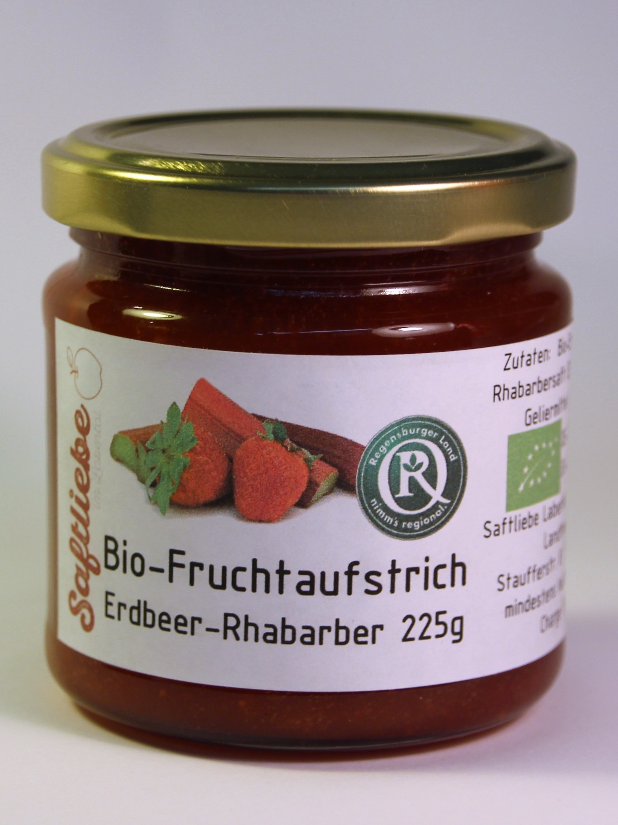 Saftliebe Bio-Fruchtaufstrich Erdbeer-Rhabarber